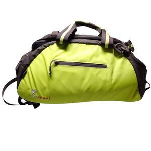 Sherpani Blaze Sport Gym Duffel Bag Convertible Backpack Green Brown Carry On